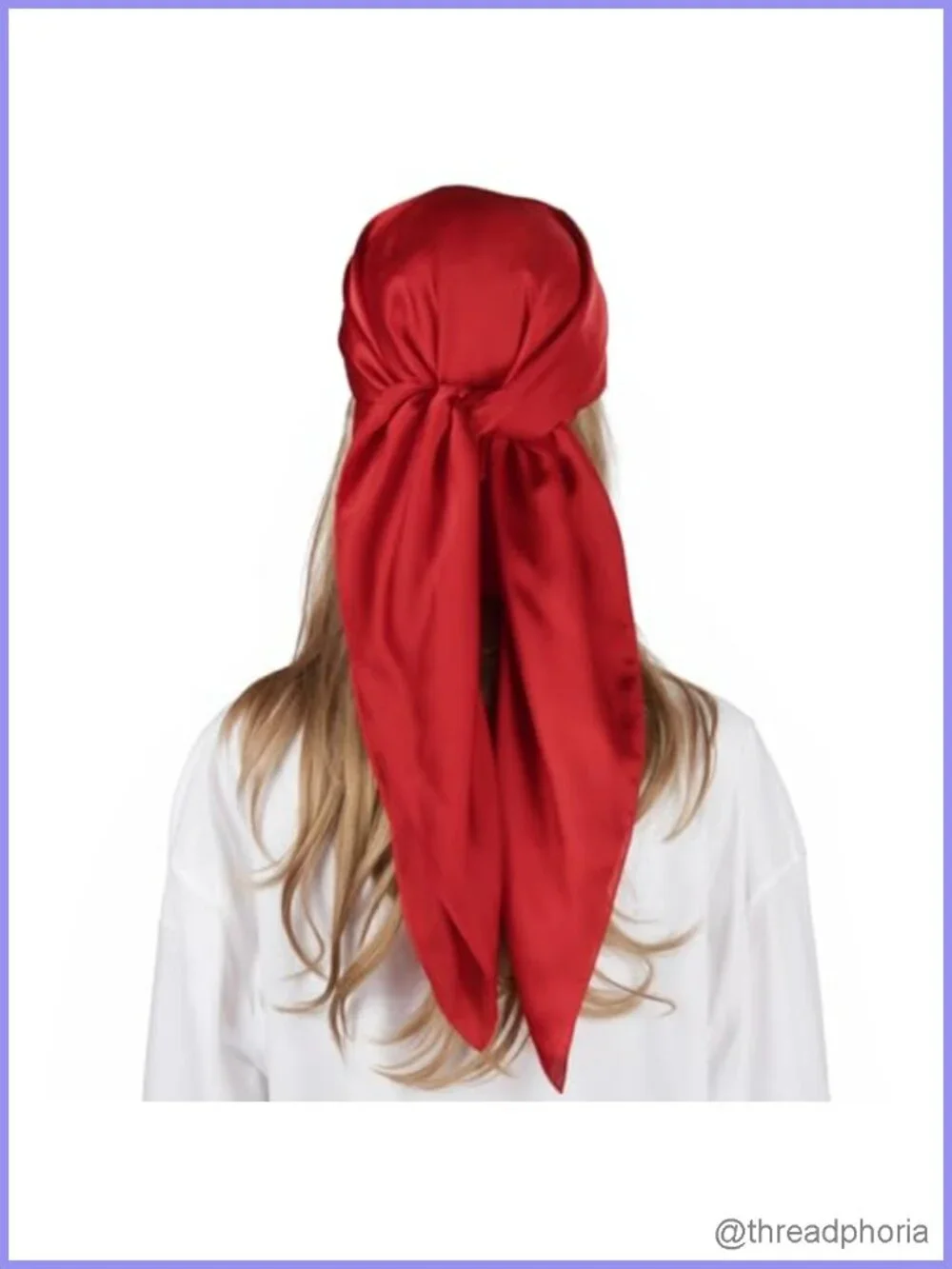 35 Inch Large Square Hair Scarf Silky Soft Satin-Like Head Wrap Bandana